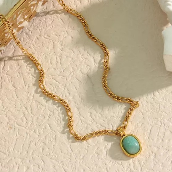 NEW FIGARO 18K GOLD CHAIN PENDANT NECKLACE, NICE NECKLACE, CUTE NECKLACE - Picture 6 of 7